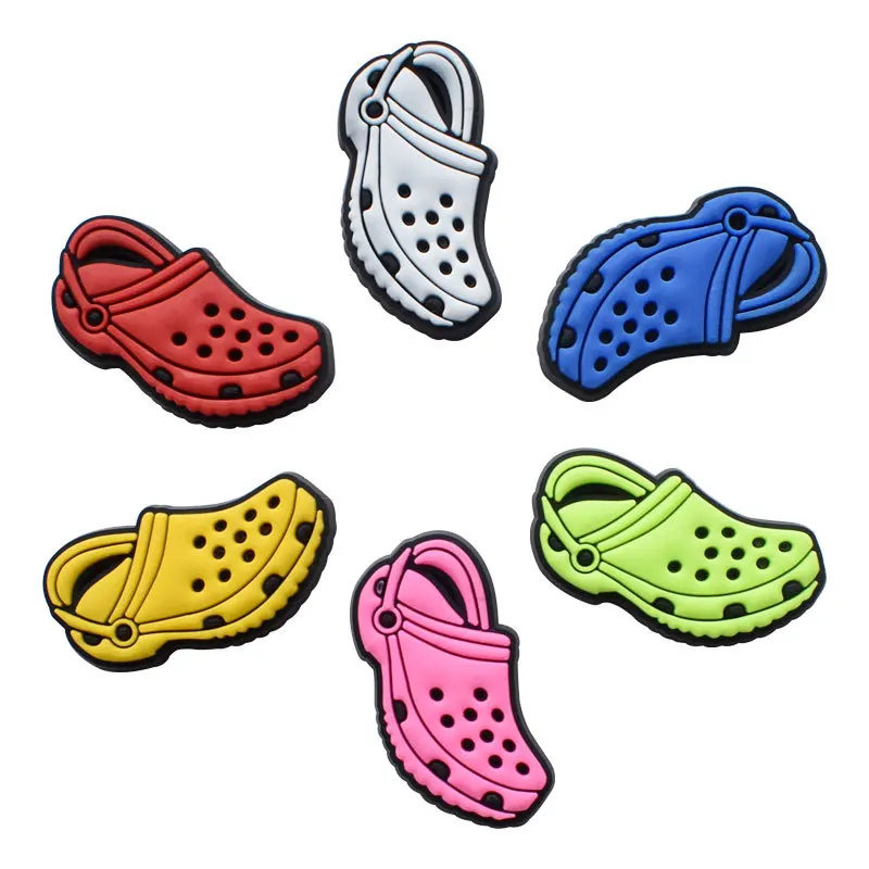 

2022 instock wholesale bulk garden shoe charms Croc charms Decorations Rubber sports team Buckles For Clog accessories