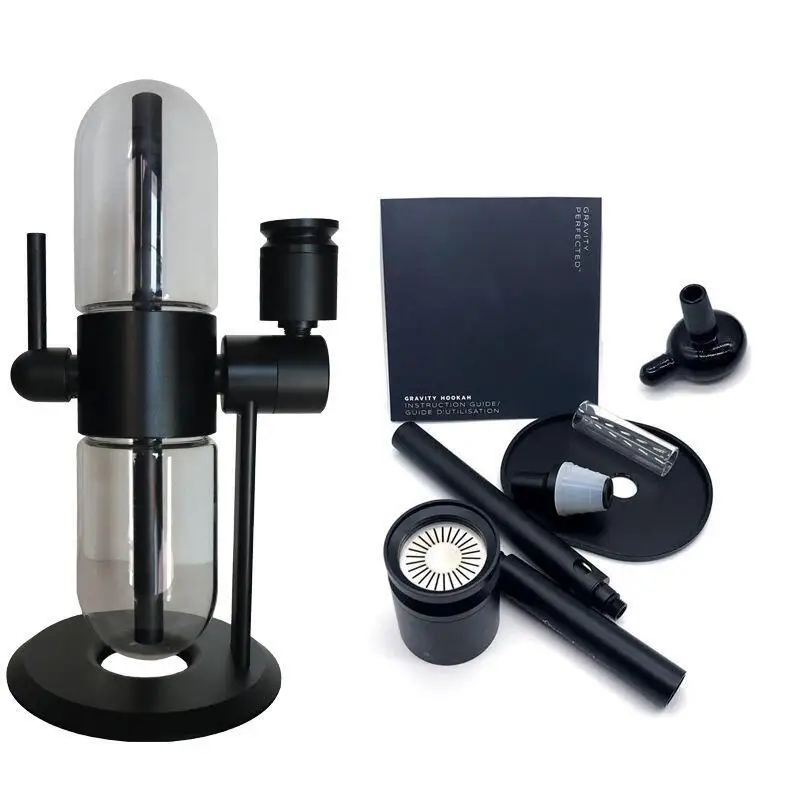 

2021 Latest Products 360 Rotating Custom Logo Tobacco Blue Water Pipe Weed Herb Smoking Glass Gravity Hookah, Mix colors