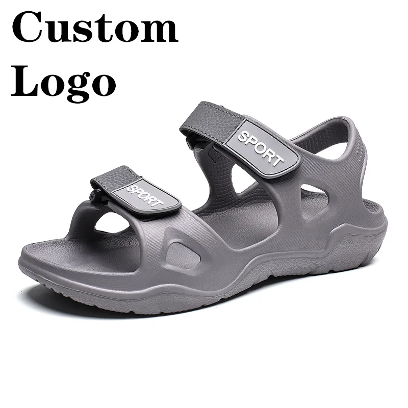 

Moyo Wholesale Factory Price fashion comfortable Custom Logo EVA soles casual male sandals durability leather slippers men