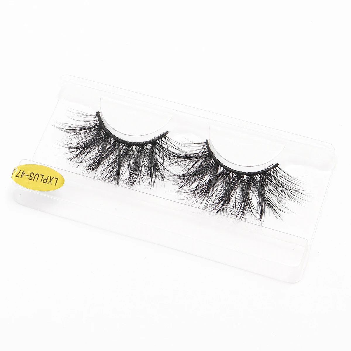 

100% mink eyelashes 25mm Vendor Handmade Private Label 5D 25mm mink eyelashes wholesale, Natural black