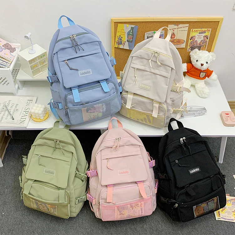 

SCB029 Factory outlet lightweight casual Multi-pocket youth bags school students schoolbags backpack high quality