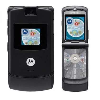 

Flip Telefono for Motorola V3 Mobile Cell Phone in 8 color for MOTORAZR Mobile Phone Retro Collectors Edition