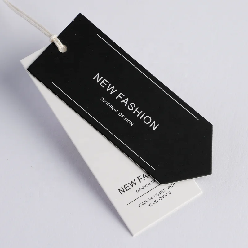 Custom Luxury Satin Women Clothing Labels Printed Brands Custom Hang Tag Rectangle Sustainable Tags for Shoes Label Garment Tags