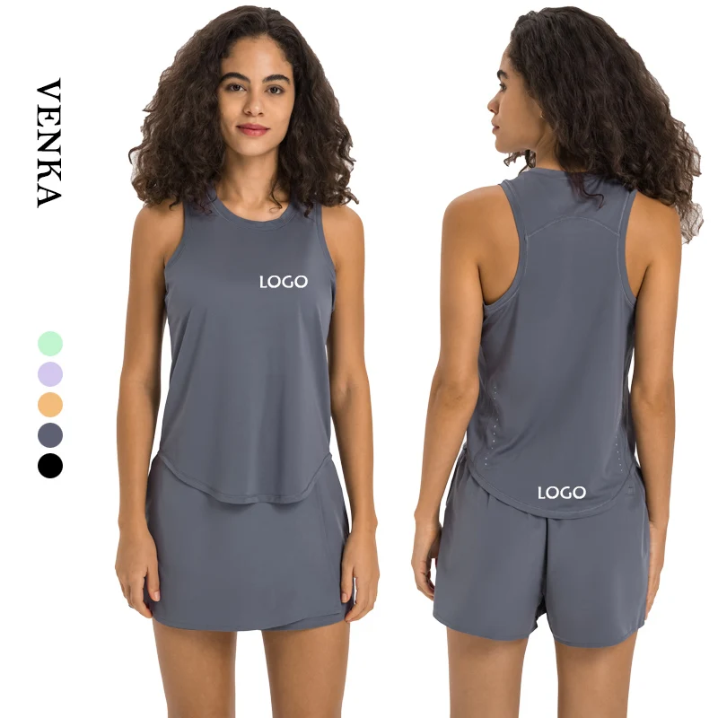 

High Quality Sportswear Gym Wear Custom Logo Quick Dry Top Fit Activewear Workout Yoga Tank Top For Woman