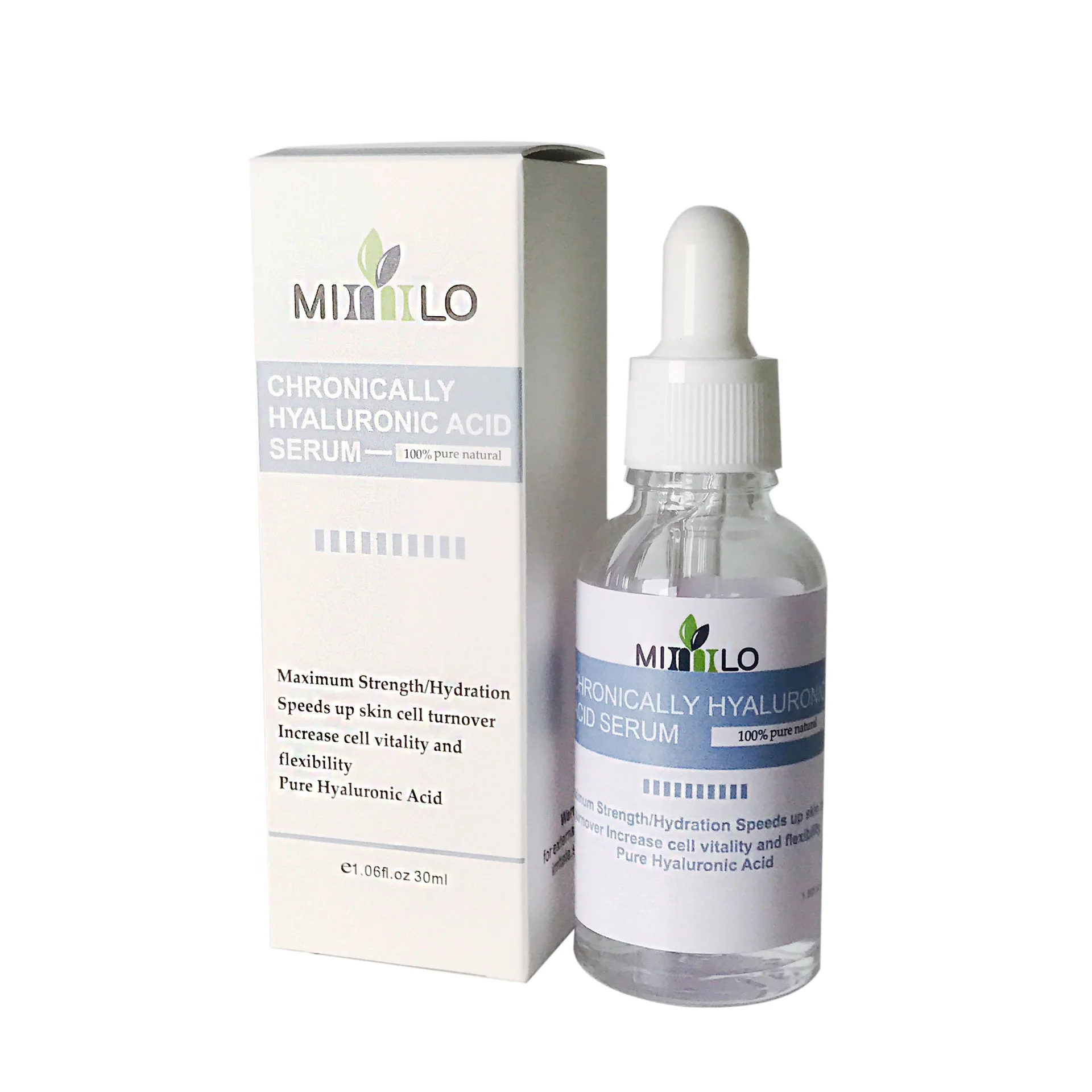 

30mL Brand Organic Vitamin C Plant Extract Serum Skin Care Moisturizing Anti Aging Hyaluronic Acid Face Whitening VC Serum, Transparent