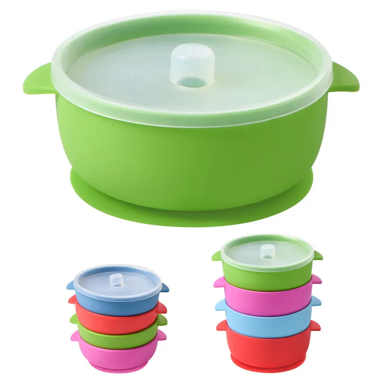 

Baby Silicone Suction Cup Bowl Baby Non-slip Feeding Tableware Children's Eating Training Bowl