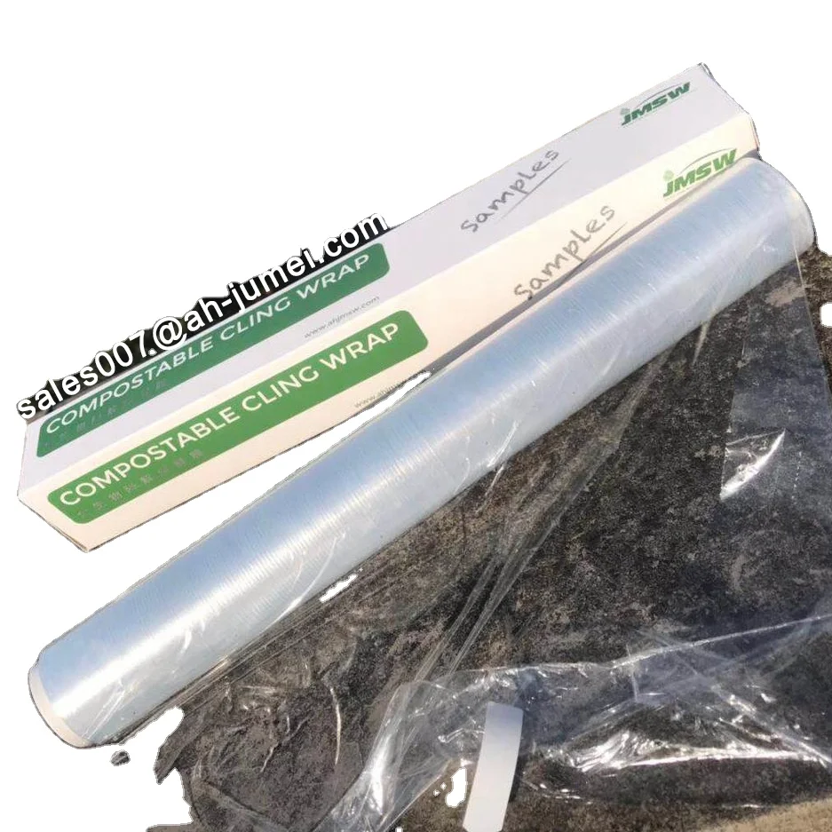 
Eco Friendly PLA PBAT film and biodegradable cellophane for food packaging Plastic Cling Wrap Supplier From China 
