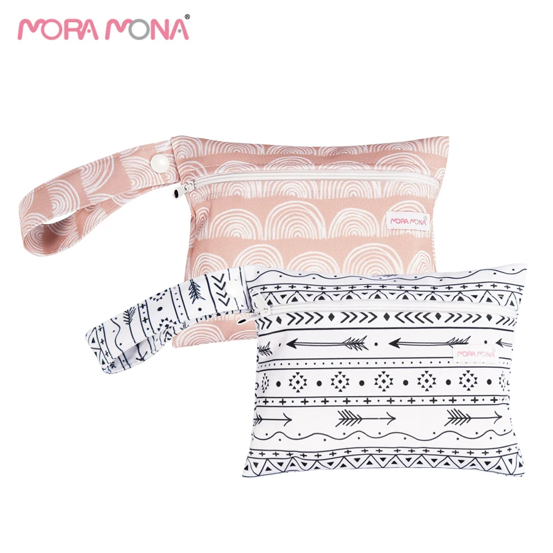 

Moramona Wholesale New Design Women Menstrual Pad Wet Bag Waterproof Small Size Sanitary Pad Wet Dry Bag, Colorful