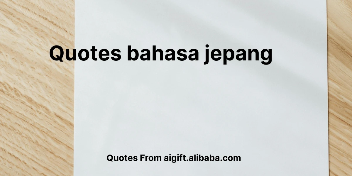 quotes bahasa jepang