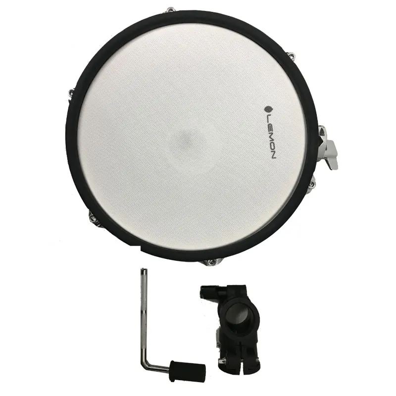 

Lemon drum pad 10" dual zone wooden mesh drum parts for electronic drum with Tom holder & Clamp