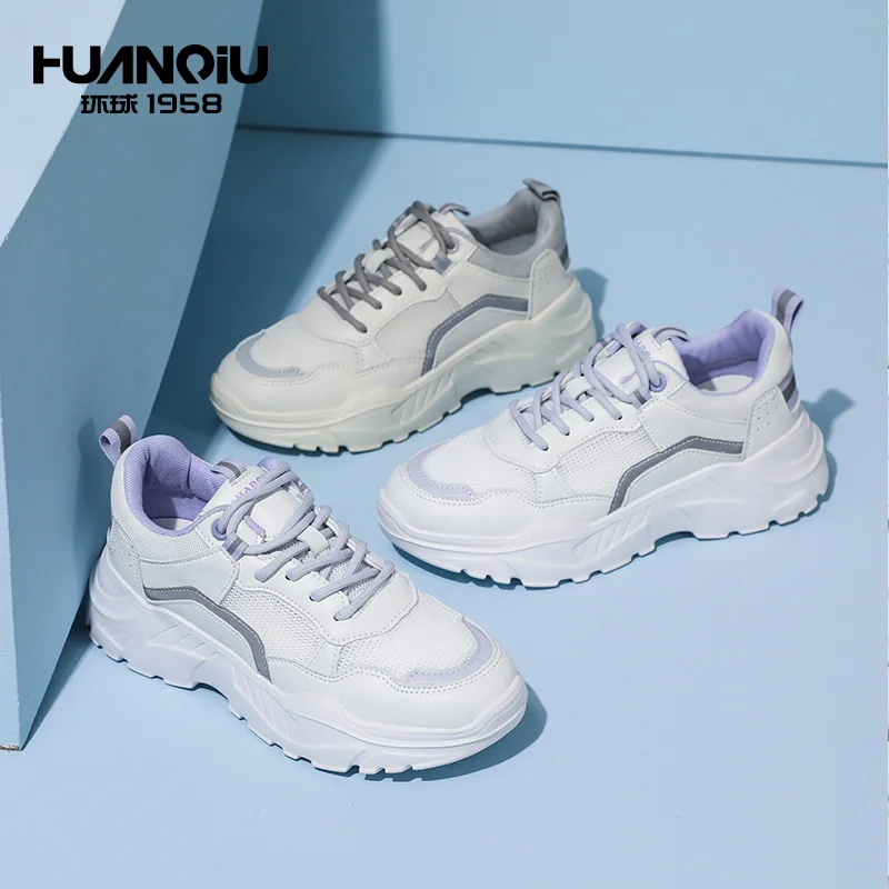 

HA131 HUANQIU Comfortable Shoes Breathable Youth Female Style Sport Sneakers for Women, Picture shows