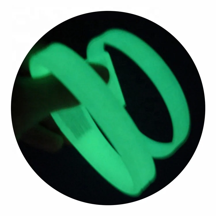 

Glow in dark silicone bracelet custom, rubber silicone wristband for gift/sports, Pantone color, custom color