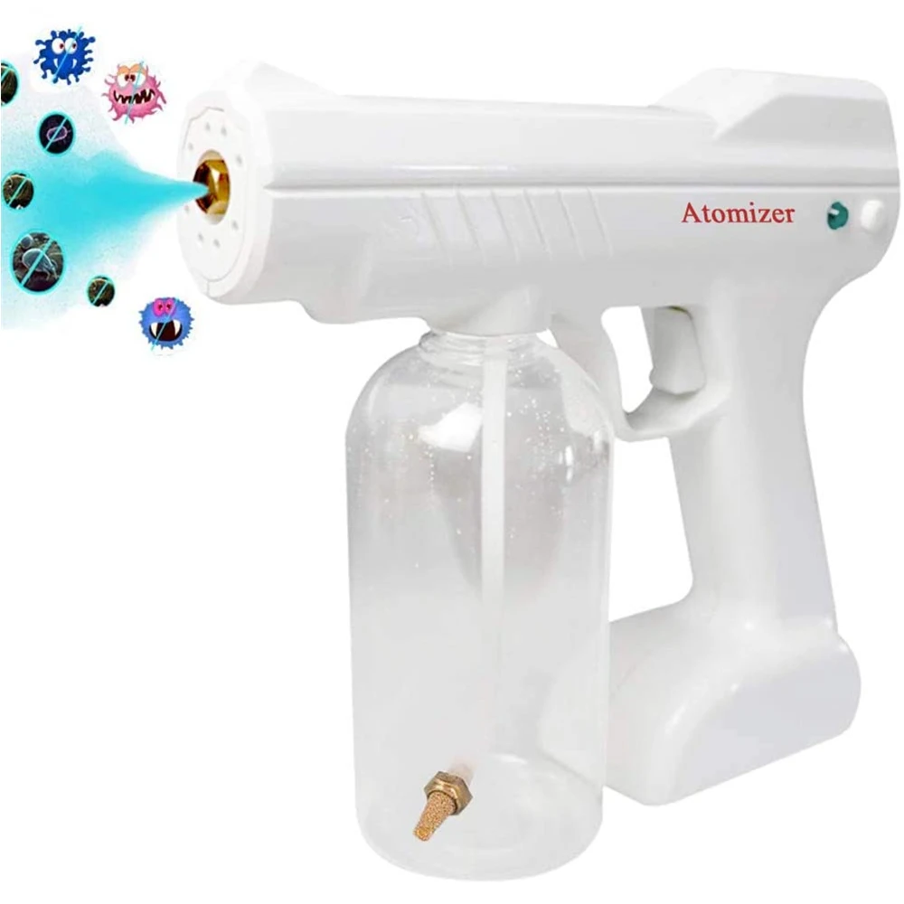 

Wireless 800ml portable rechargeable electric blue ray light atomizer power portable nano sanitizing spray gun