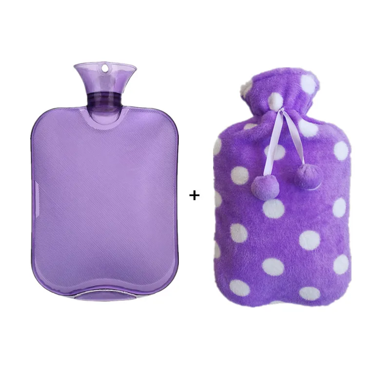 

Hand warming hot water bag bottle with cover