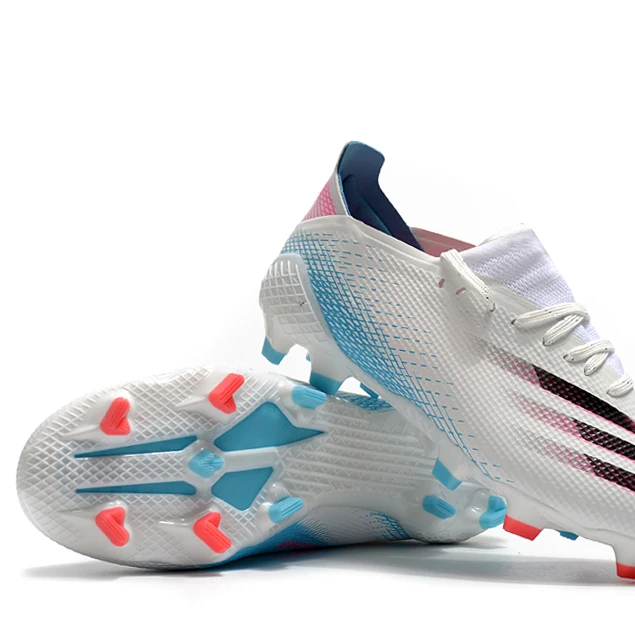 

X Ghosted .1 FG Size39-45 Comfortable leather spike low top football shoes, Blue