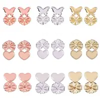 

Newest Design screw back earring Earring back Lifter heart panda Shape Ear Protector Earring backs