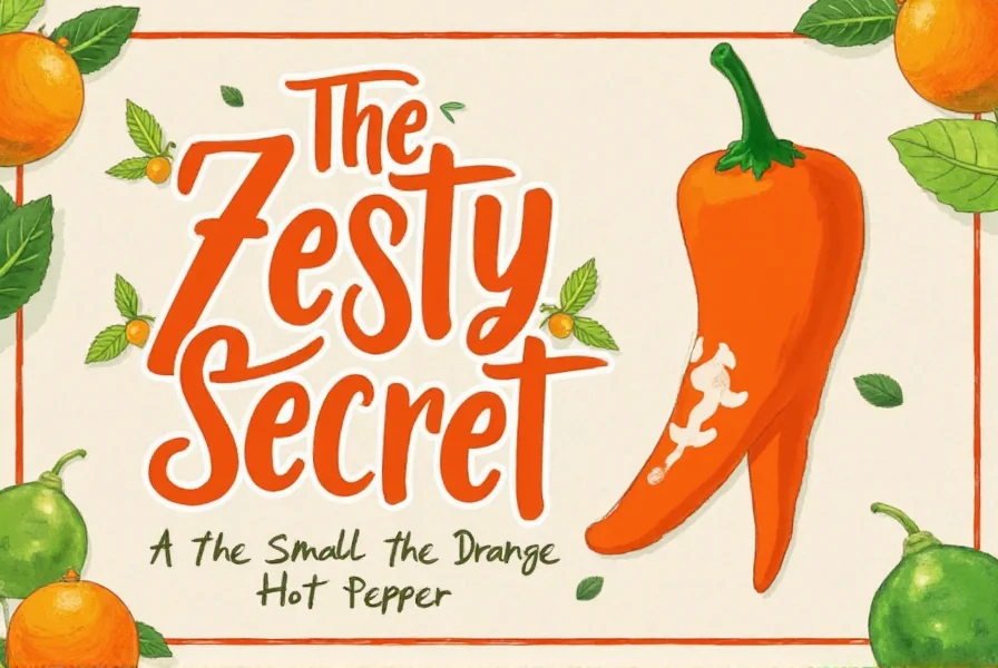 Small orange hot pepper