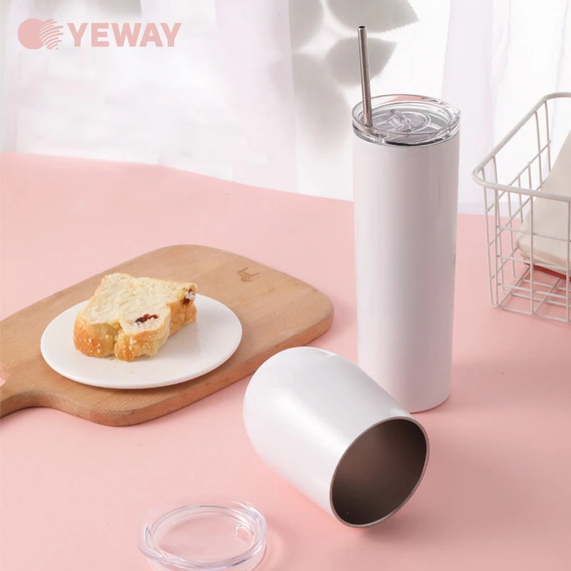 

20ozskinny sublimation tumbler blanks water bottle sublimation coffee mug design double wall stainless steel sublimation tumbler, Customized color