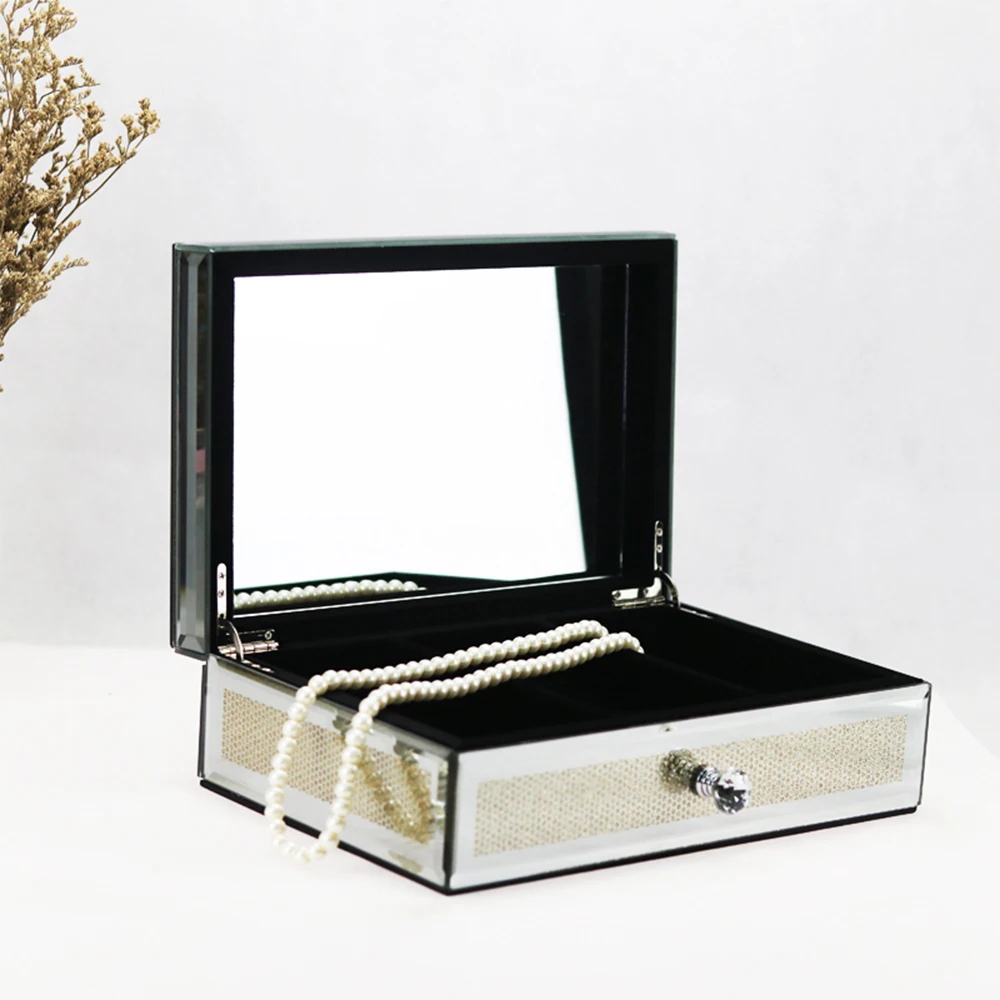 

Hot sale eco friendly clear luxury jewelry accessories pouch and box for women