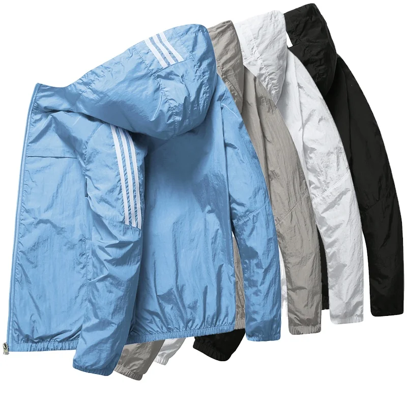 

Hot Sale Waterproof Windbreaker Plain Blank Oversized Men's Spring Jacket