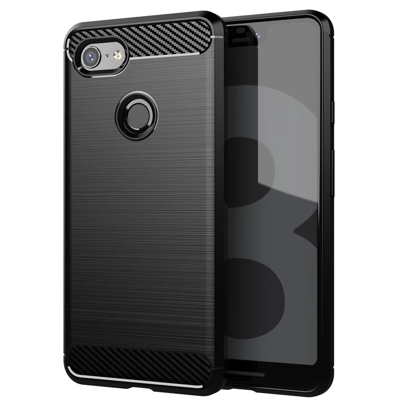 

Phone Case For Google pixel 3 3XL Case Soft TPU Shockproof Skin Back Cover, Black