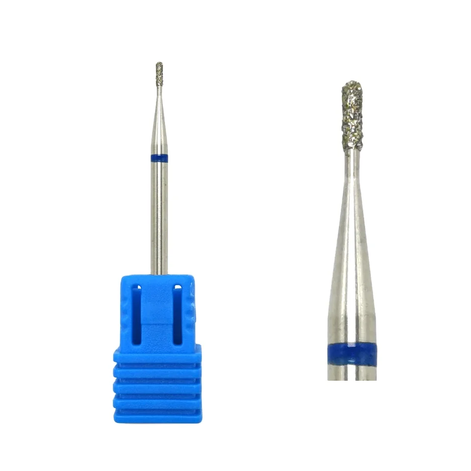 

HYTOOS Diamond Nail Drill Bit 3/32" Rotary Cuticle Burr Russian Bits Manicure Cutters Nails Accessories Mills Tool