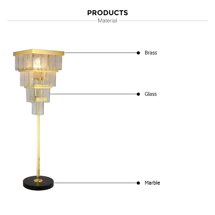 new design brass floor lamp standingg