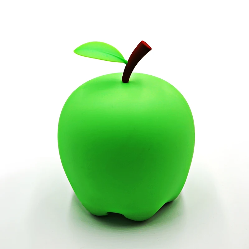 
Night Light Lamp, Cute Fruit Shape Led Children Baby Nursery Light Silicone 7 Color Changed USB Rechargeable Wall Light 