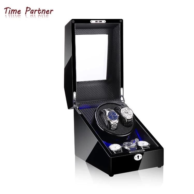 

Time partner Model of 2+3 Luxury Piano Lacquer Wood Automatic Watch Winder Box, Customizable