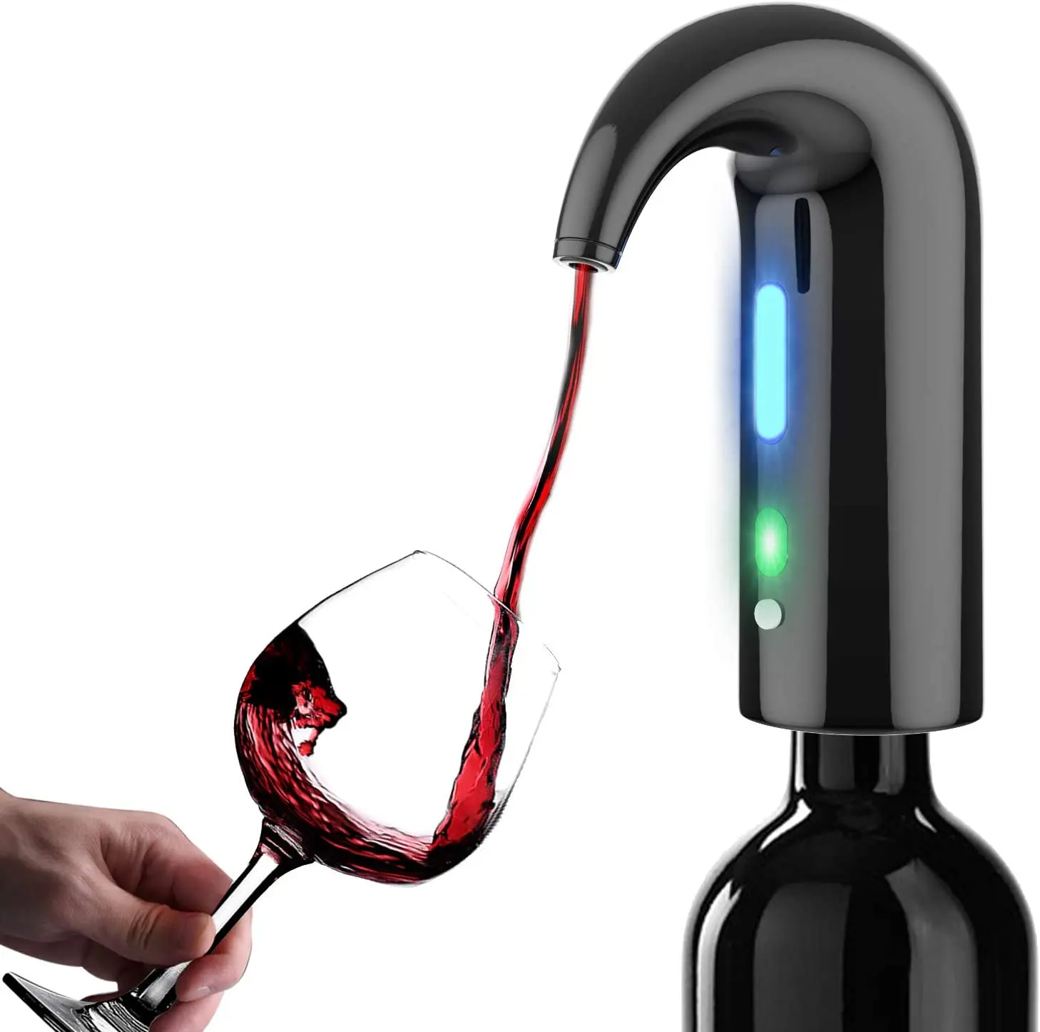 

Red Wine Aerator Gift Set Amazon Top Seller Wine Dispenser Electric Automatic Wine Decanter Cordless Rechargeable, Red, black, white