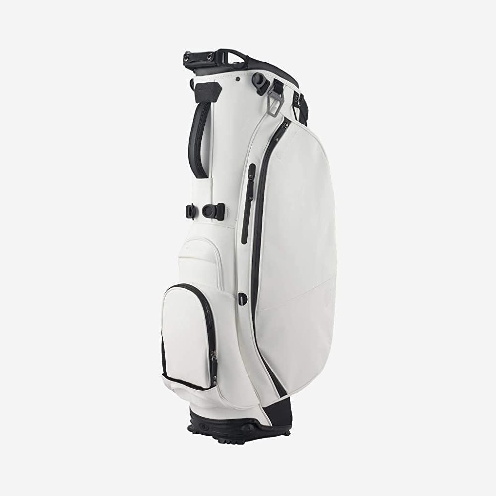 

High Quality Personalized Customized White PU Leather Golf Stand Caddy Bag For Men