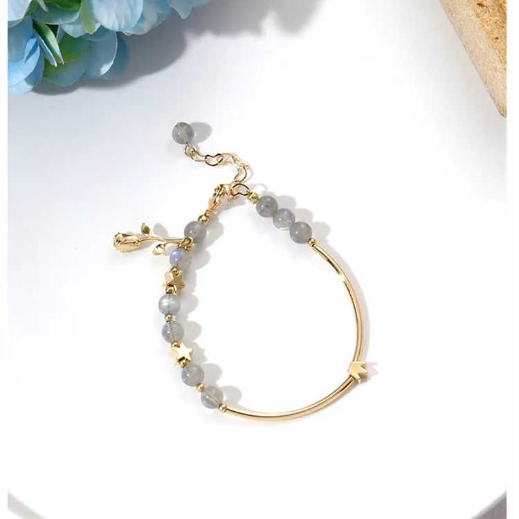

pink quartz jadeite jade bracelet bangle gemstone Ice bracelet 24k gold grey quartz colorful pearl jade bead Bracelet charm