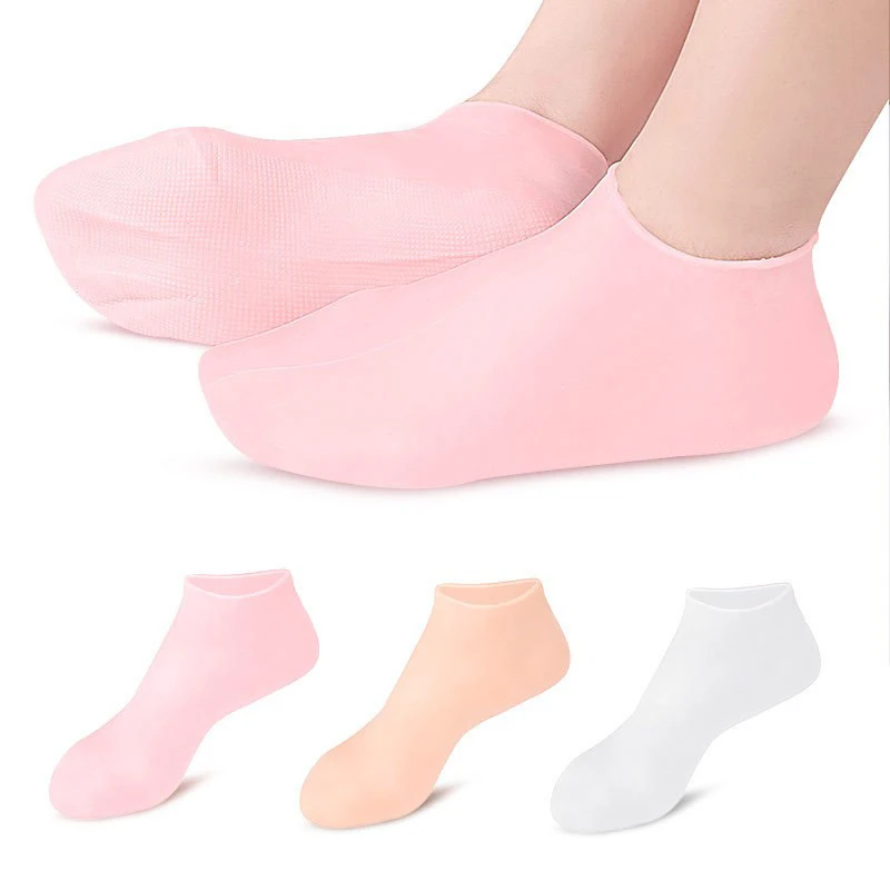 Anti-Slip Bottom Design Silicone Sock Foot Care Moisturizing Gel Socks