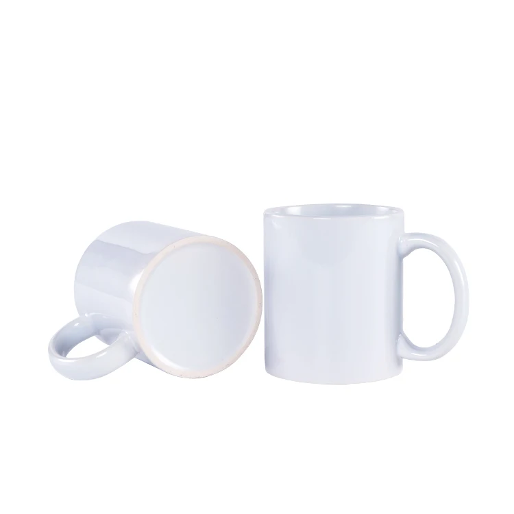 

Custom Logo Plain White 11Oz Porcelain Coffe Mugs Coffee Cup For Sublimation