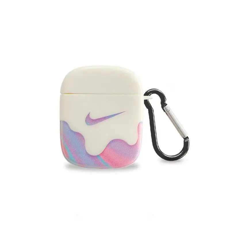 

Cover for Airpods Pro 2 1 Case Silicone Earphone Protector for Nike for Airpod2 Acessories cover with keychain, Multi colors