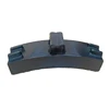 High friction composite brake shoe for rail