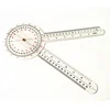 First aid plastic 12" Healthy Goniometer 360 degree Limb Angle PVC rule