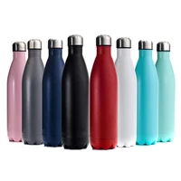 

New products 2019 350ml 500ml stainless steel metal colourful water cola bottle vacuum flask bottle