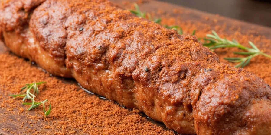Incorrect way of applying dry rub