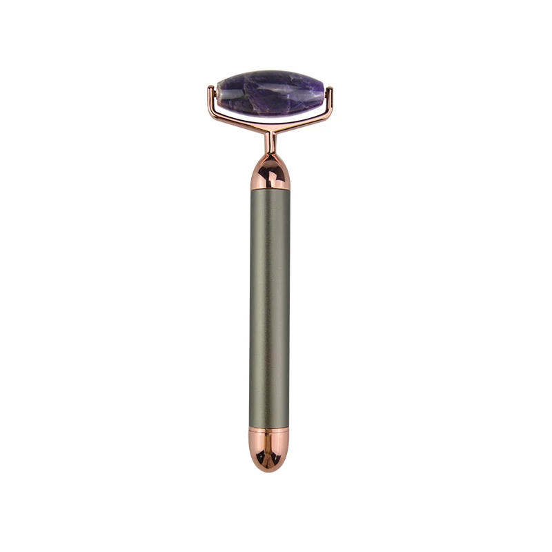 
New Arrival Electric Vibrating Natural Massager Jade Roller Face Lifting 