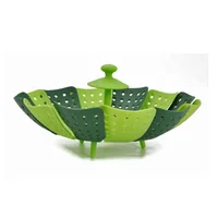 

heat resistance Household food grade plastic steamer folding lotus vegetable steaming basket