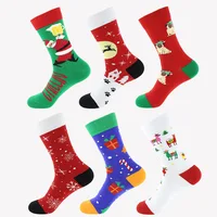 

2019 new design Wholesale women and men present gift Christmas socks