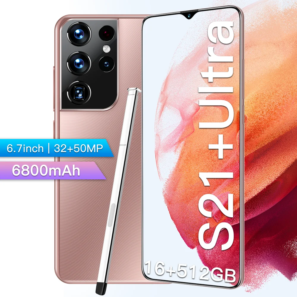 

Original S21 Ultra 16GB+512GB Android smartphone With stylus Support 4G 5G network Global version Super endurance mobile phones