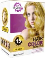 

Magic fast and easy hair color shampoo for salon and home using