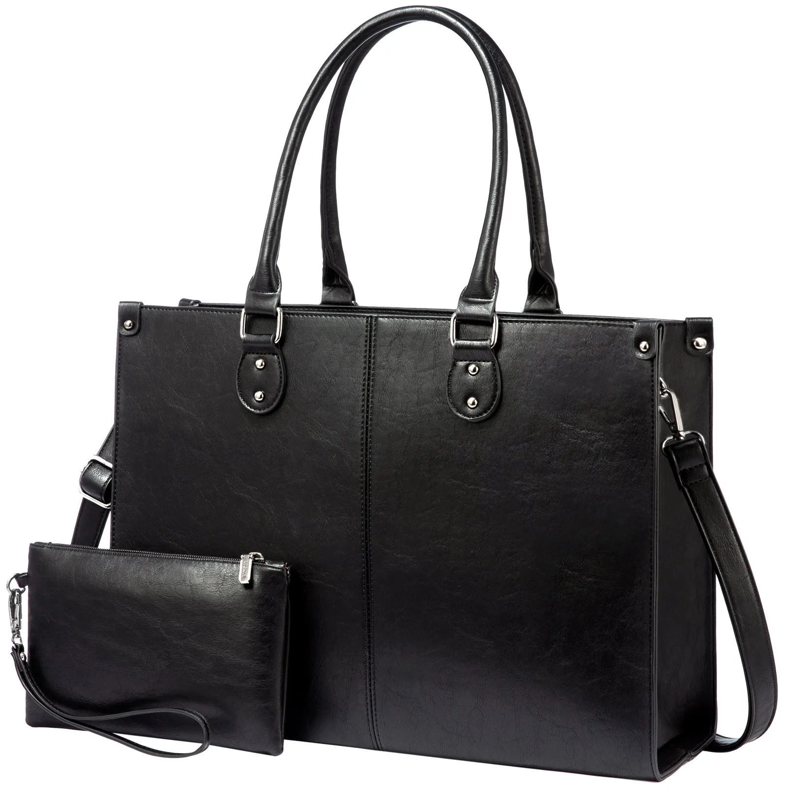 Custom Hot Sale Office Tote Bag for Women Waterproof Computer Shoulder Messenger Bag Business School PU Leather Laptop Briefcase