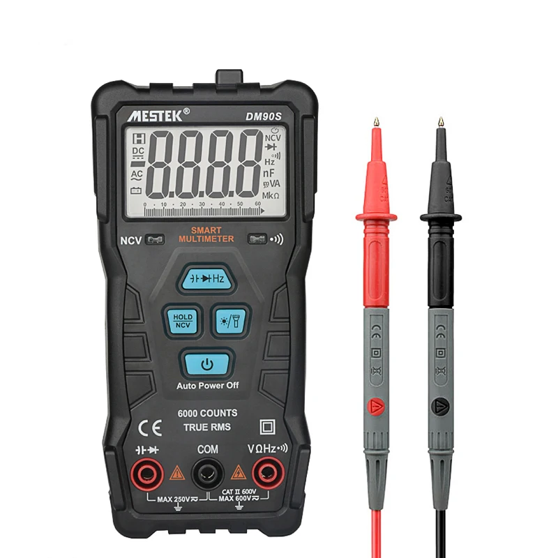 

Digital Multimeter 6000 High precision True RMS Auto Range Ammeter Voltmeter Smart Capacitor Temperature NCV Multimeter