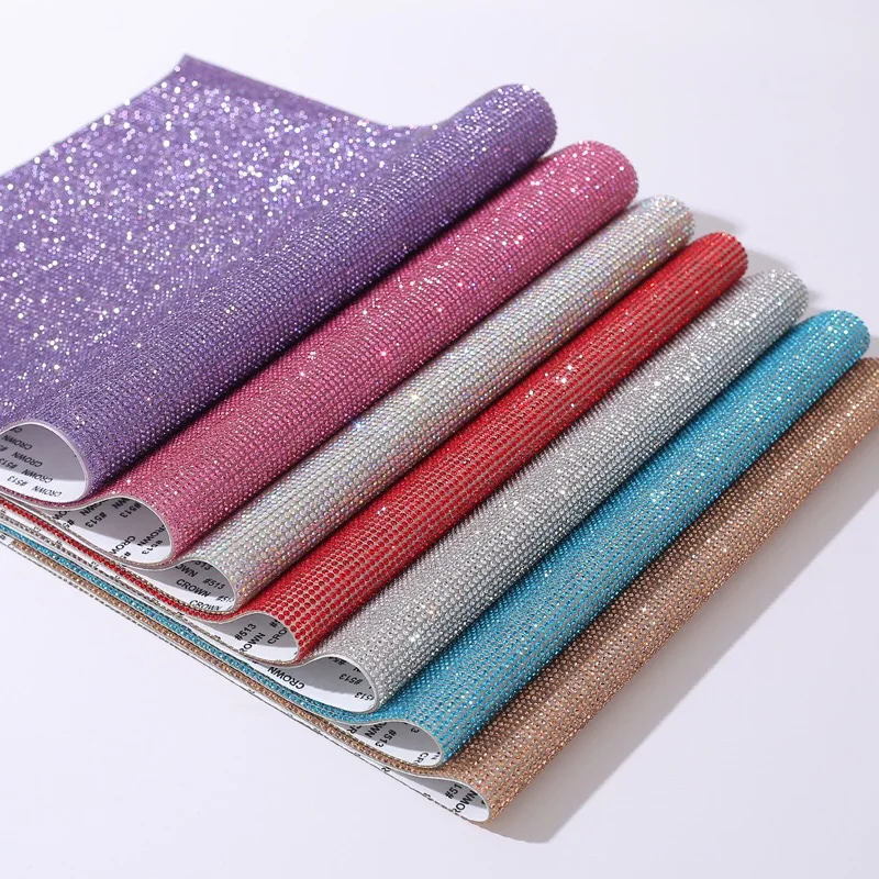 SINRONG Self Adhesive Gem Sticker Car Decoration Glitter Suitable for DIY Self Adhesive Mesh Handicrafts