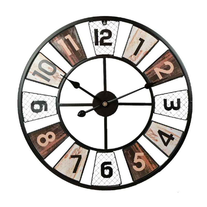 

60cm 23 inch Europe Style Retro Design Large Metal Wall Clock Hotel Bedroom Home Decoration