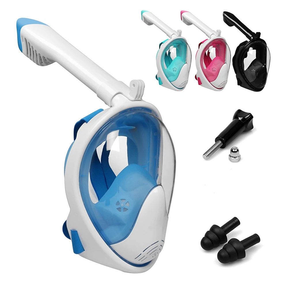 

FunFishing Wholesale Quick Release Easy Breath Free Diving Snorkel Mask Full Face, Ten colors