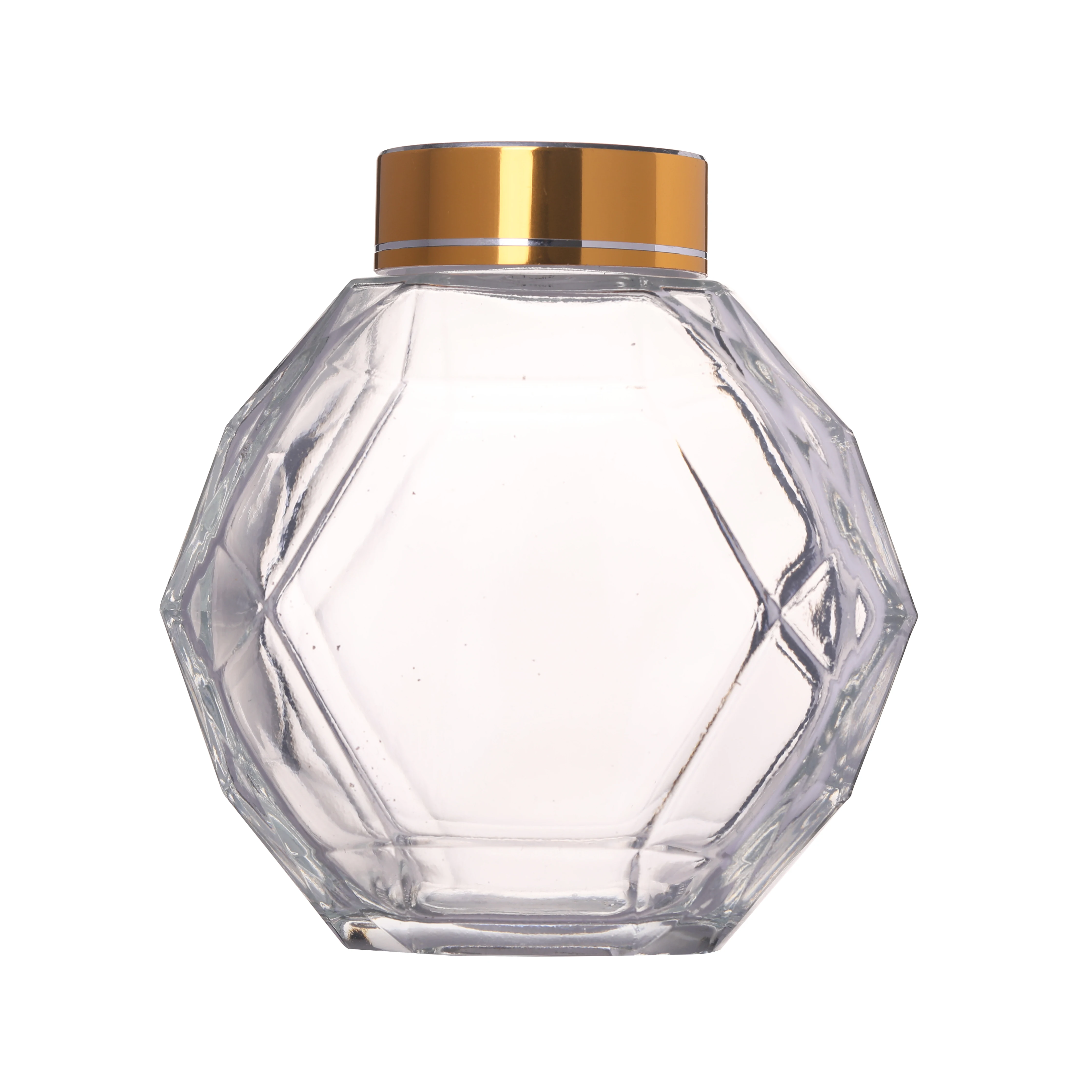 

Unique Glass Jar Chuntney Storage Container with Metal Lid